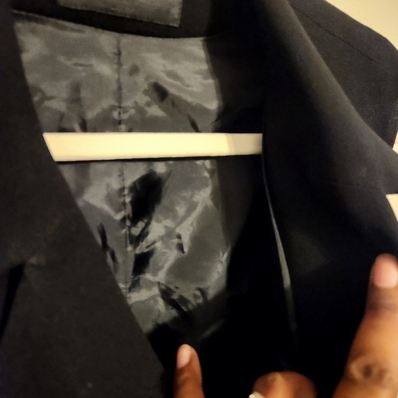 Cynthia Steffe | Woman's Black Vintage Sleeveless Double-Breasted Vest (Size 14) - Picture 6 of 12